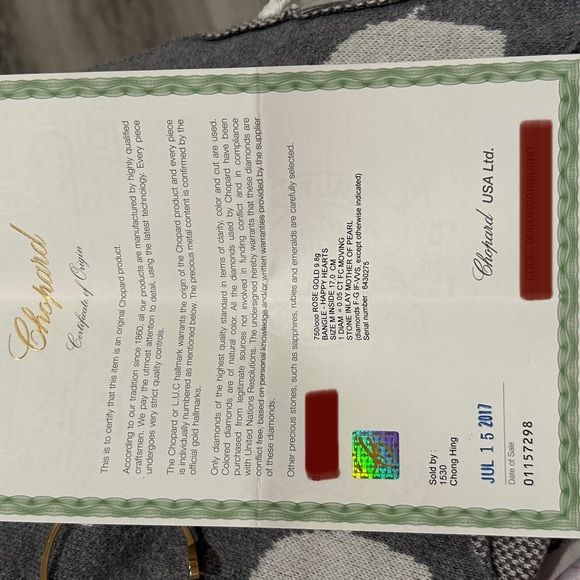 18K Chopard Happy Hearts Rose Gold Bangle Bracelet-10.5g - Picture 5 of 7